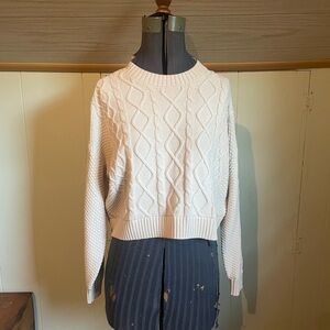 Hollister cream sweater, brand new